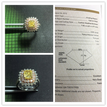 ƴͼ KX4615-JJ_a 18Kɫʯָ2.00ct SI2 Fancy Intense Yellow 106500_.jpg