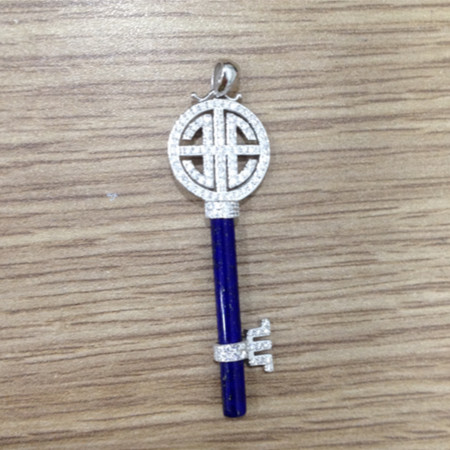 SJ1641_b925银镶青金石 钥匙 吊坠580.jpg